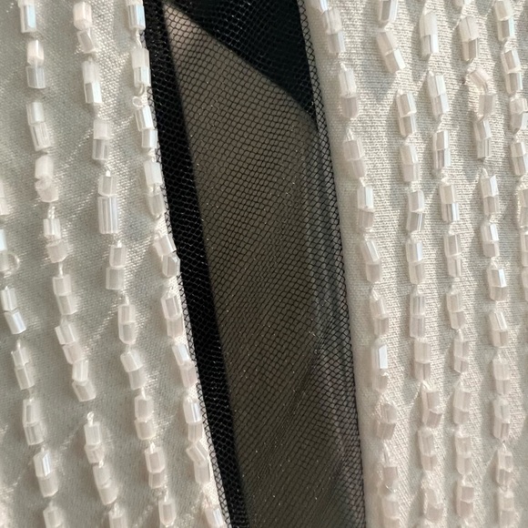 Full length gown, black, white accents - Picture 3 of 9